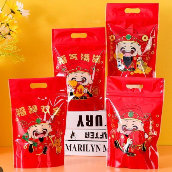 Túi Zip Màu Có Lỗ Cầm Tay